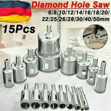 15 tlg Diamantbohrer Bohrkrone