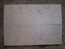 Bergahorn LP Decke Top 51,5x35,5x1,3 cm für Gitarre Bass Tonholz tonewood