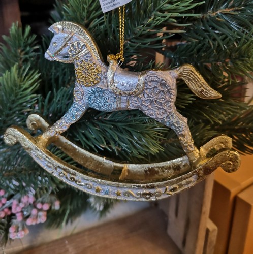 Glitzerndes schaukelpferd - glitzerndes,