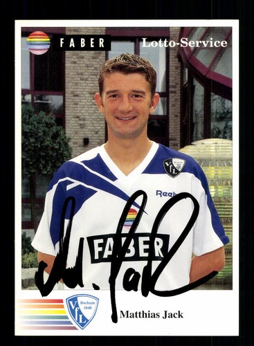 Matthias jack autogrammkarte - matthias,