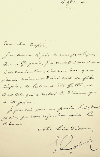 S léon gastinel - ✒, l.a.s
