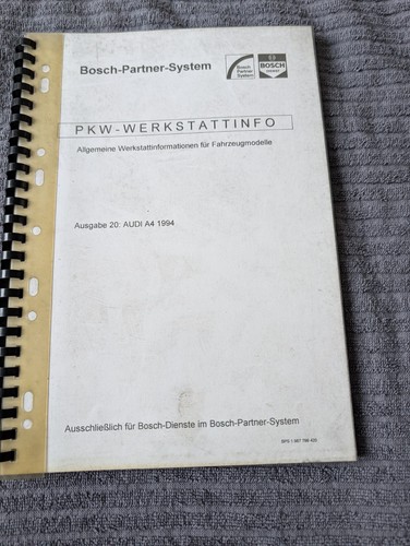 Bosch werkstatt handbuch - werkstatt,