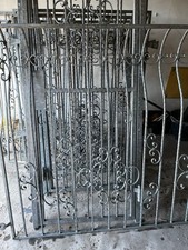 10x Schmiedeeisen Fenstergitter / Türgitter Set – Vintage Balkon Zaun Garten