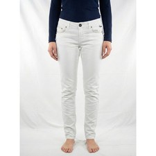 Only Damen Jeans Weiß M Slim