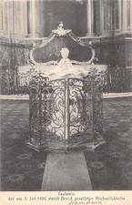 10045) AK Taufstein aus der Michaeliskirche zu Hamburg 