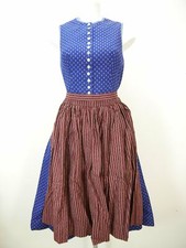 Straßer Dirndl Baumwolle blau