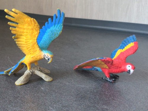 Schleich papageien vögel - papageien,