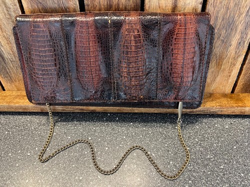 Original krokoleder handtasche - krokoleder,