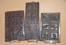 Antike Marzipan Wachsformen - Wachstafeln -Marzipan - Schokolade -