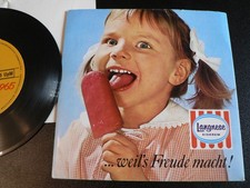Langnese Eiskrem Werbung Single 1965 - zum Saisonstart incl. Schreiben  45 UpM