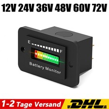 LED Batterieanzeige LCD Display Akku Indicator 12V/24V/36V/48V/72V für Car DHL