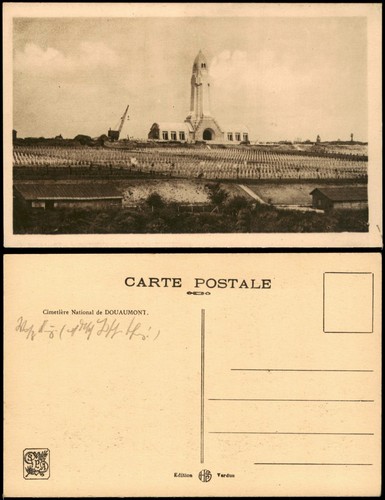 Cpa verdun cimetière national - verdun,