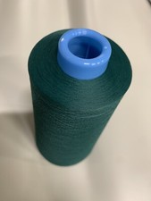 3 Rollen AMANN SabaTex Bauschgarn je 10.000m Stärke:120 Farbe: 0757 Dunkelgrün