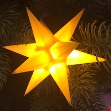 LED Mini-Stern gelb 9cm klein