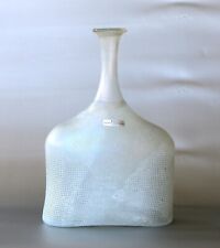 Kosta Boda Künstlerglasflasche signiert Bertil Vallien H.~27,5cm ~1,5kg ~Vintage