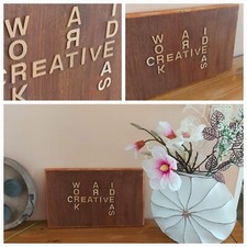 Holzschild Kreativ Werkstatt