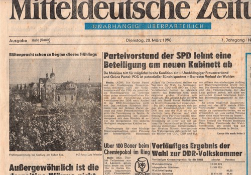 Ddr zeitung mitteldeutsche - ddr,