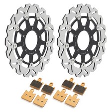 Bremsscheiben Beläge Vorne Für Kawasaki Z 1000 2007-2008 ZX-6R Ninja 2007-2012