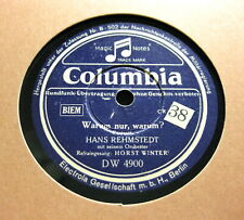 HANS REHMSTEDT Pampas /& HORST WINTER Warum nur,warum ? COLUMBIA DW 4900 (345)