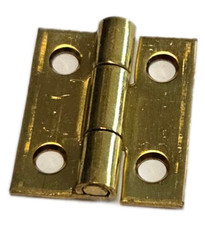 HSI 604998 Scharniere schmal Messing 25 x 20 x 1,0 mm 4Stück Blister