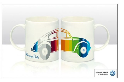 Kaffeebecher käfer bunt - vw,