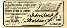 Sögeler Möbelfabrik Sögel  SCHREIBPULT PRAKTIKUS Historische Reklame von 1907