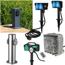 Garten-Steckdose IP44 teils m