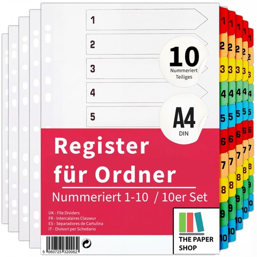 Ordner register unterteiler - ordner,