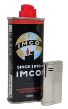 Imco Benzin + Angel Benzinfeuerzeug Austria 2, Premium Deluxe Softflamme Outdoor