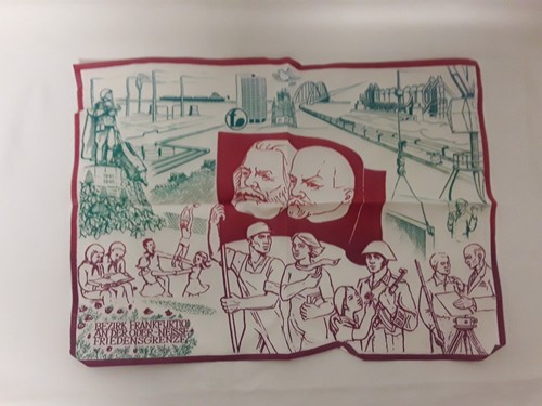 Ddr tuch andenken karl marx - andenken,