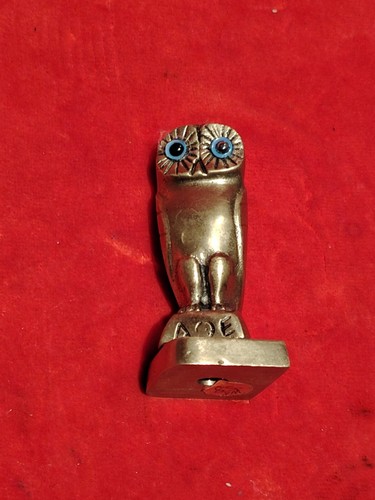 Griechische eule gold messing - gold,