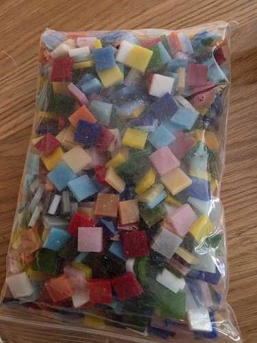 Mosaik bundglas basteln 500g - bundglas,