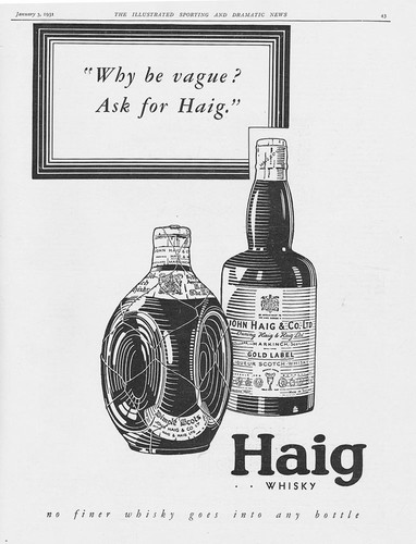 Haig whisky why vague - haig,