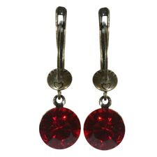 Konplott Ohrringe Ohrhänger Black Jack hängend hell rot siam