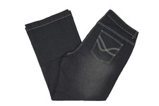 Dollywood Jeans Hose Damen Größe 122 (56) Damenjeans Schwarz Stretch Weites Bein