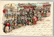 13567961 - 2800 Bremen Nr. 873 Gruss aus Freimarkt Karusell  Buerger Bruno 1897