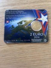 2 Euro Slowakei 2014 – 10 Jahre EU-Beitritt – Coincard BU – limitiert 7.000 Ex.