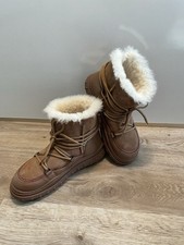 Di Nuovo, gefütterte Stiefel in Cognac, Größe EU 39