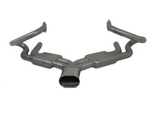 Edelstahl Sport Auspuff Auspuffanlage für Porsche 356 mit ovalem Endrohr