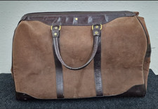 Vintage Goldpfeil Reisetasche W. Germany – Echtleder & Wildleder – 1970er Jahre