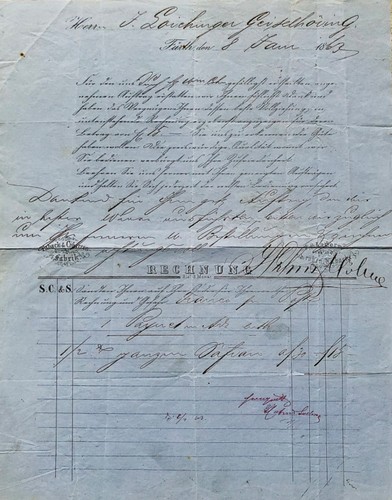 Fürth histor rechnung der - histor.,