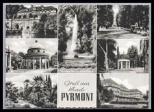 Ansichtskarte Bad Pyrmont / Hylliger Born / Hauptallee +++