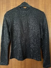 Pullover Pailletten anthrazit