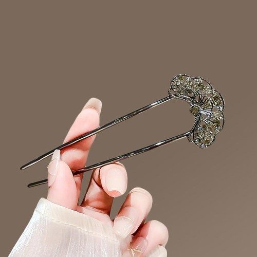 Chinese style flower hairpin - style,