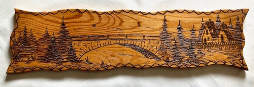 Holz wandbild erzgebirge ddr - holz,