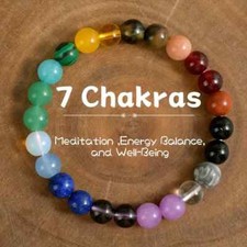 7 Chakra Heilendes Armband, Meditation, Energy Balance and Well - Being