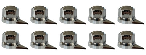 10x chrom radmutterkappen mit - 10x,