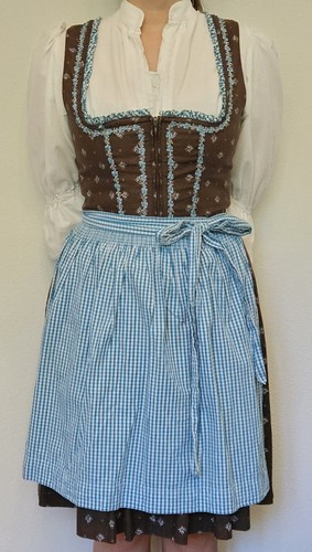 Wenger dirndl braun blau - wenger, braun/blau