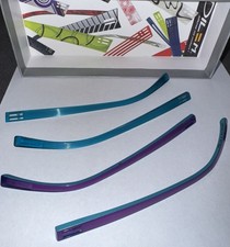 DILEM Wechselbügel Türkis Lila 2 Paar Bügel Brille Wechsel System Gebraucht/Gut!