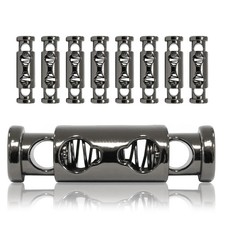 Kordel-Stopper Metall, Set aus